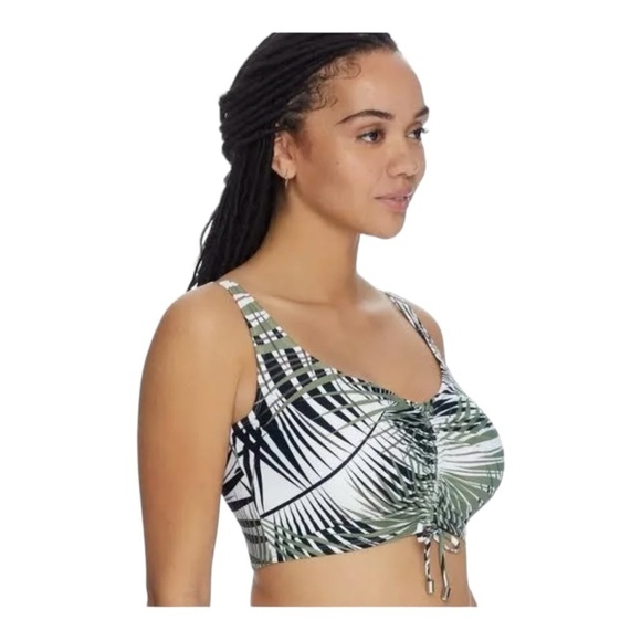 Coco Reef Endless Summer Palm Elevate Shirred Underwire Bikini Top NWT - Picture 3 of 7